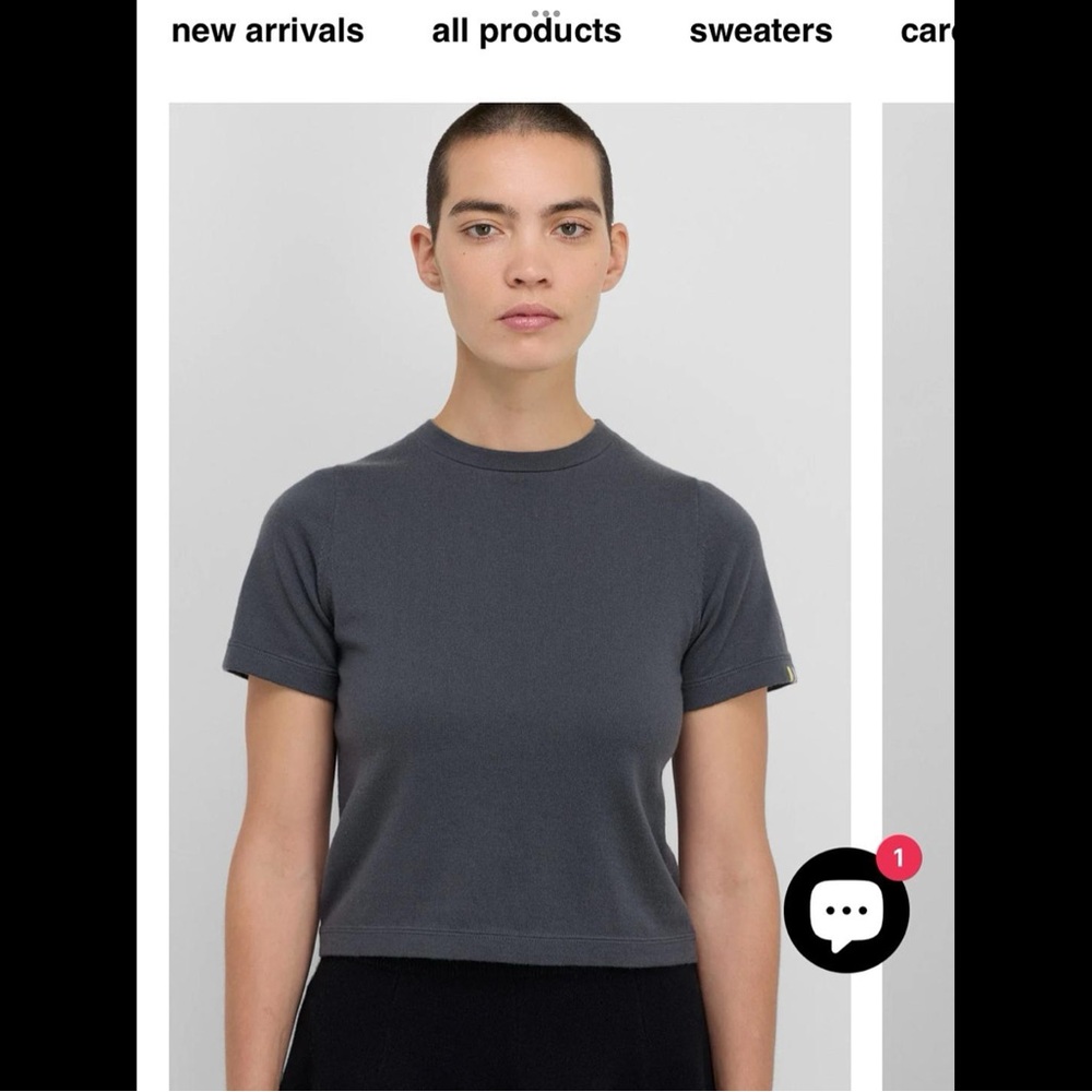 Extreme Cashmere Tina shirt light grey OS